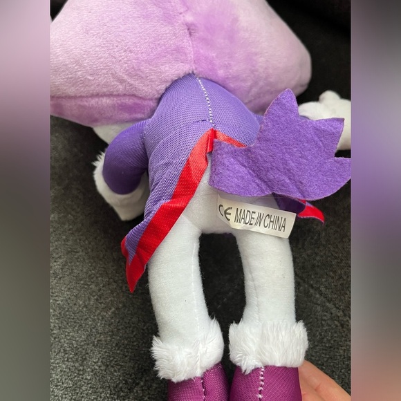 Lot Of 3 Unbranded Plush Hedgehog, “Cat Purple, Pink Amy, Rabbit” Made In China - Picture 3 of 10